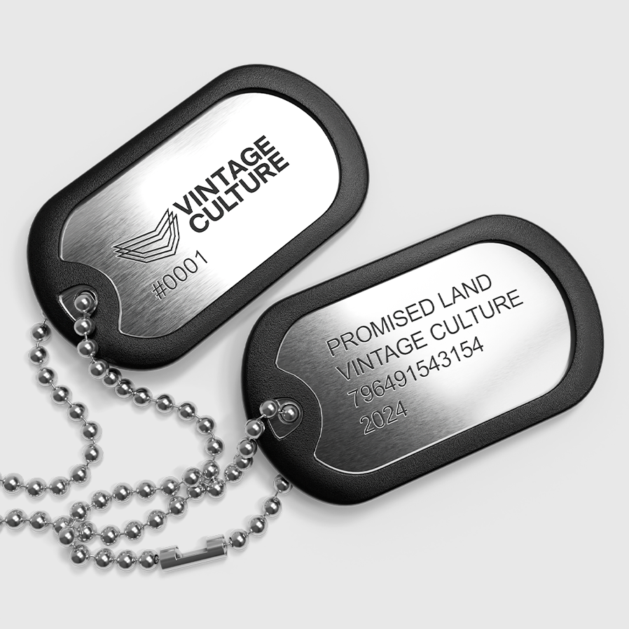 Dog Tag Vintage Culture Promised Land Edição Limitada